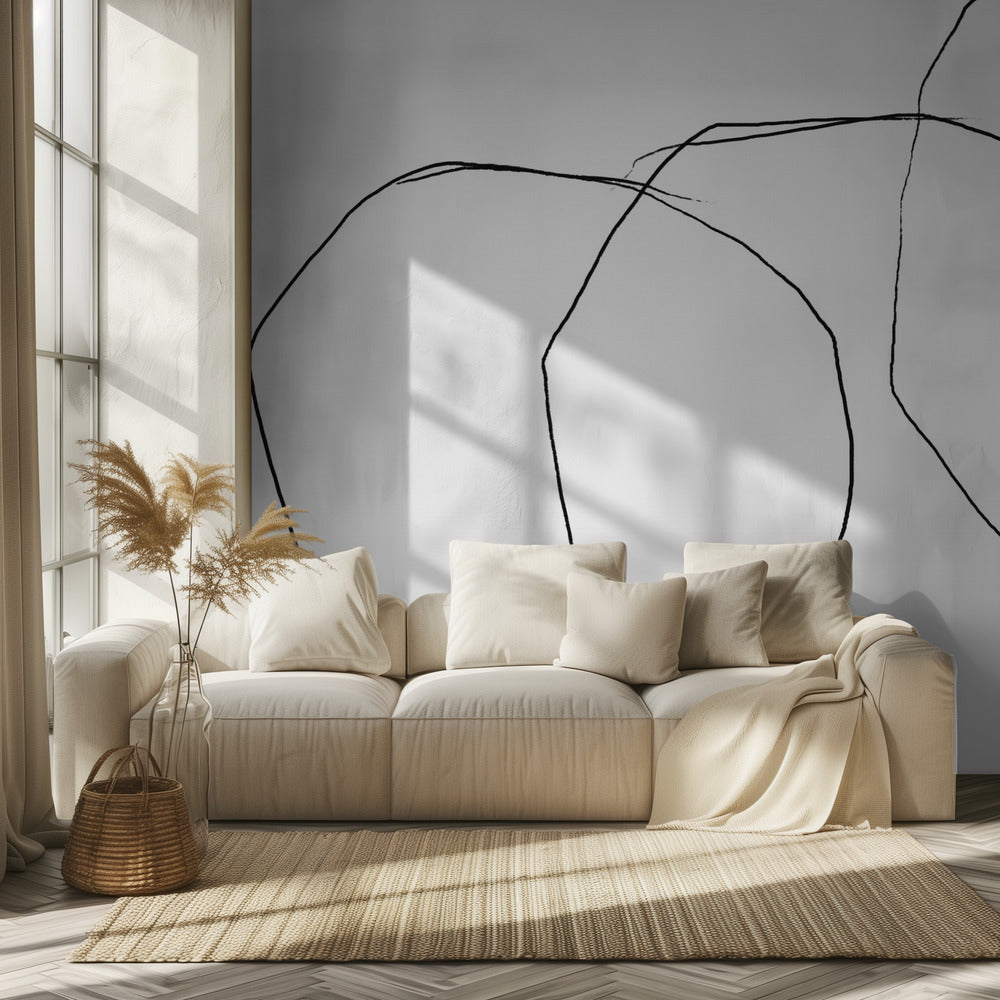 Black Lines On A White Background | Wallpaper