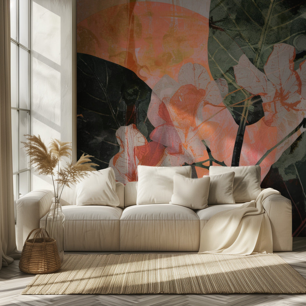 Golden Bloom Fusion | Wallpaper