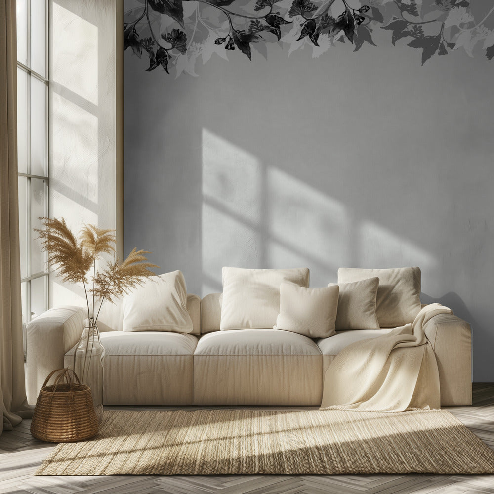 Floral Garden Mural 3 | Wallpaper