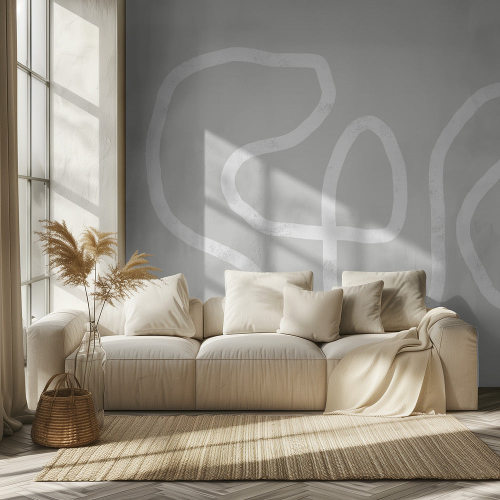 Intertwined White Lines | Wallpaper