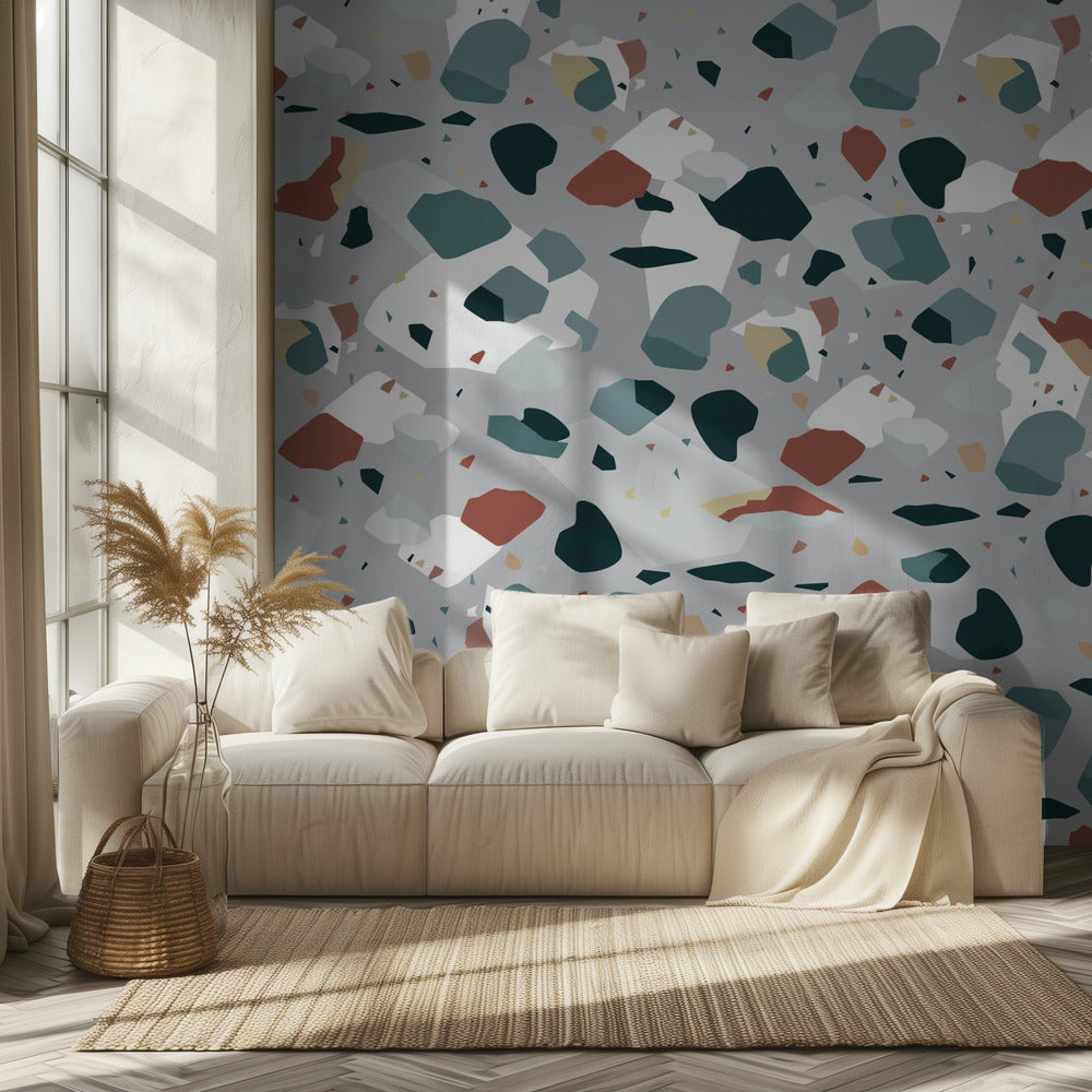 Terrazzo_Grey | Wallpaper