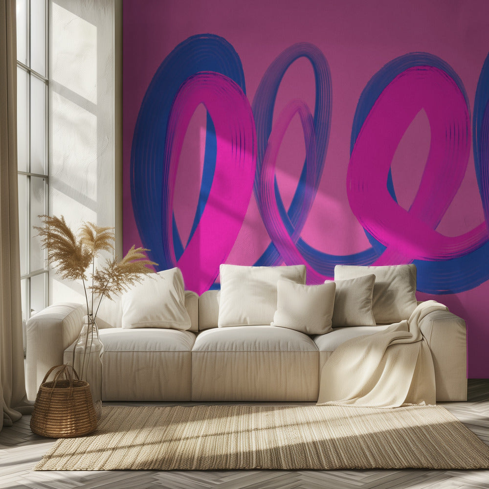 Neon Ribbon Dance | Wallpaper