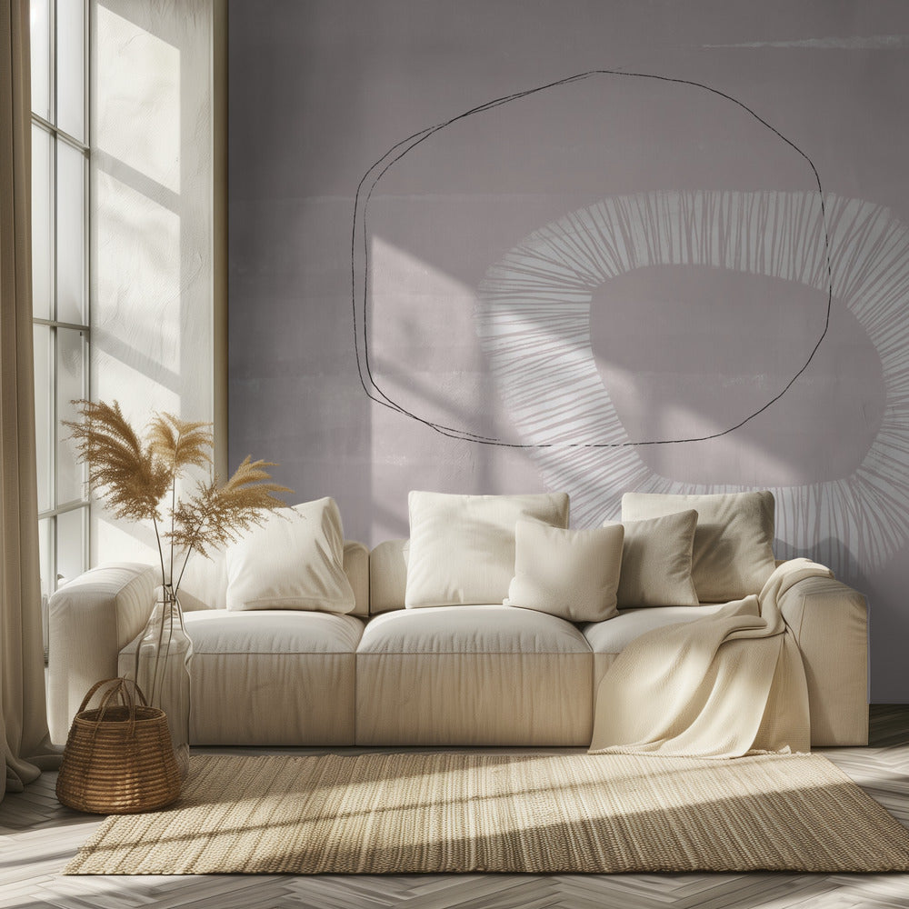 Soft Geometric Dance | Wallpaper