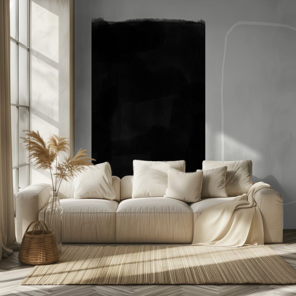 Solid Black Rectangular Shape | Wallpaper