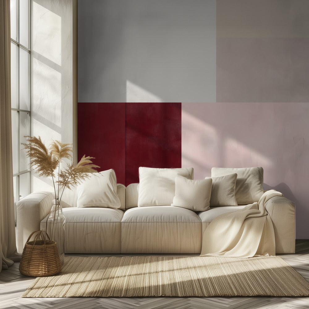 Geometric Grid of Soft Pastel Colors | Wallpaper