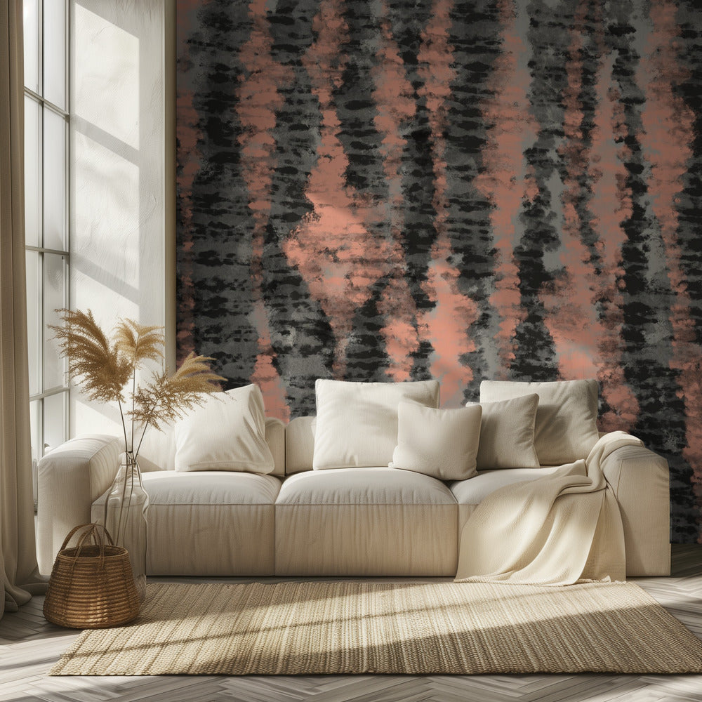 Coral Stripes | Wallpaper