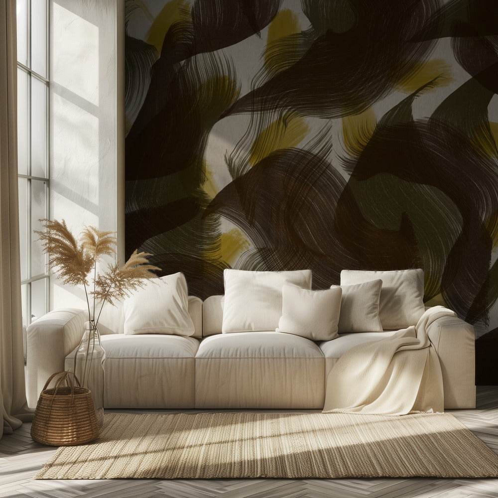 Whirling Earth Tones | Wallpaper