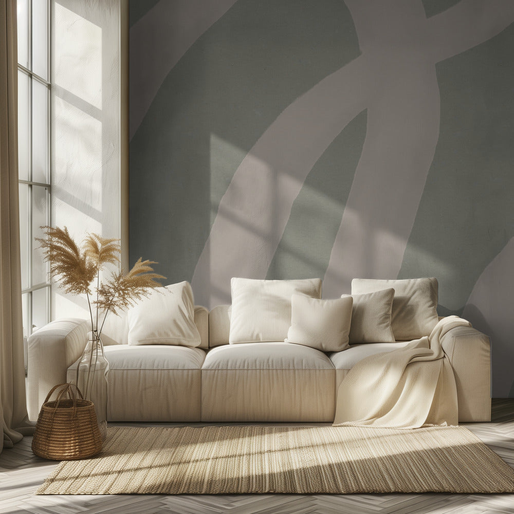 Neutral Abstract Watercolor. Minimalist In Pastel Colors No. 8 | Wallpaper