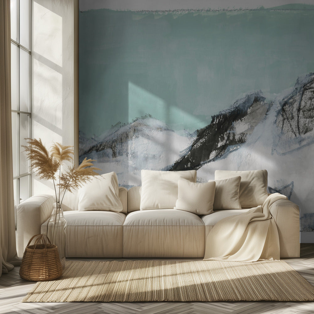 White Mountains Print No1 | Wallpaper
