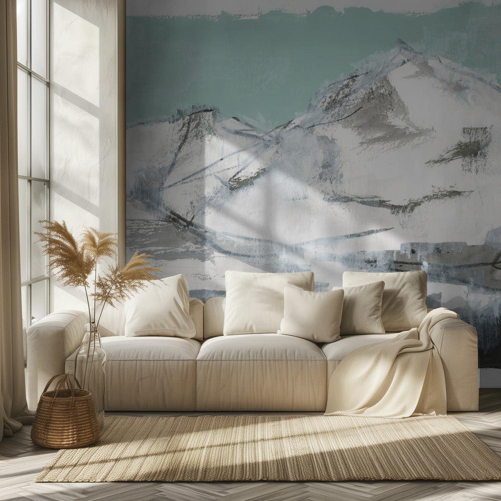 White Mountains Print No2 | Wallpaper