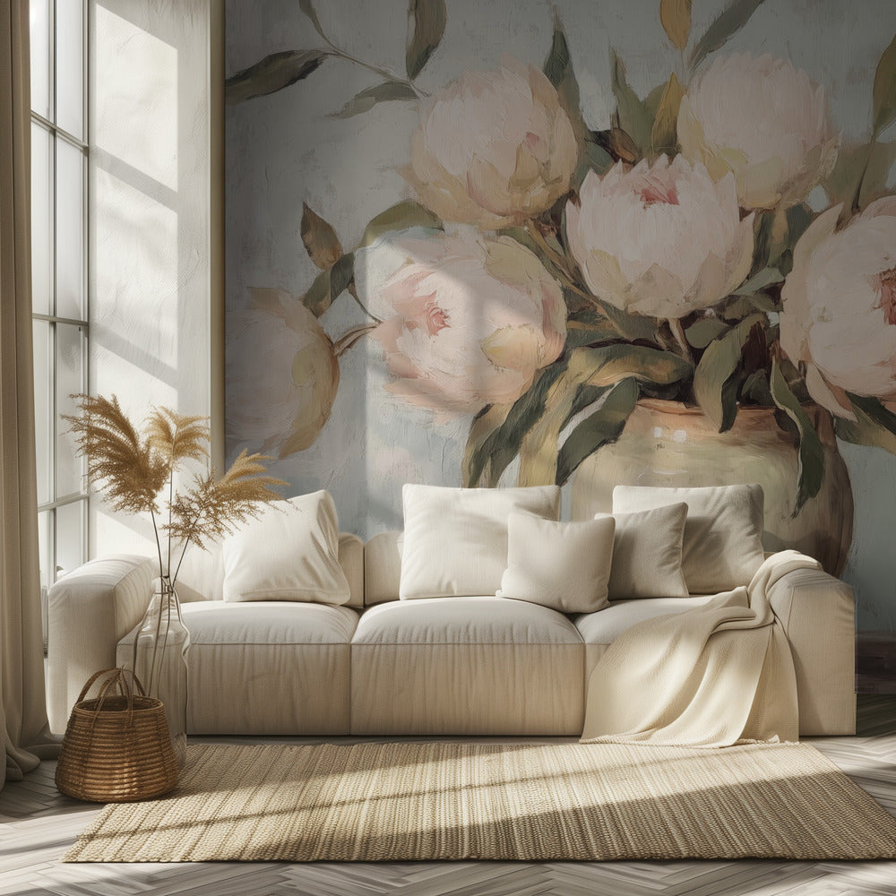 Peonies Flower Still Life | Wallpaper