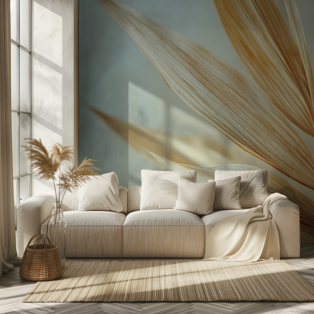 Golden Leaves Harmony | Wallpaper