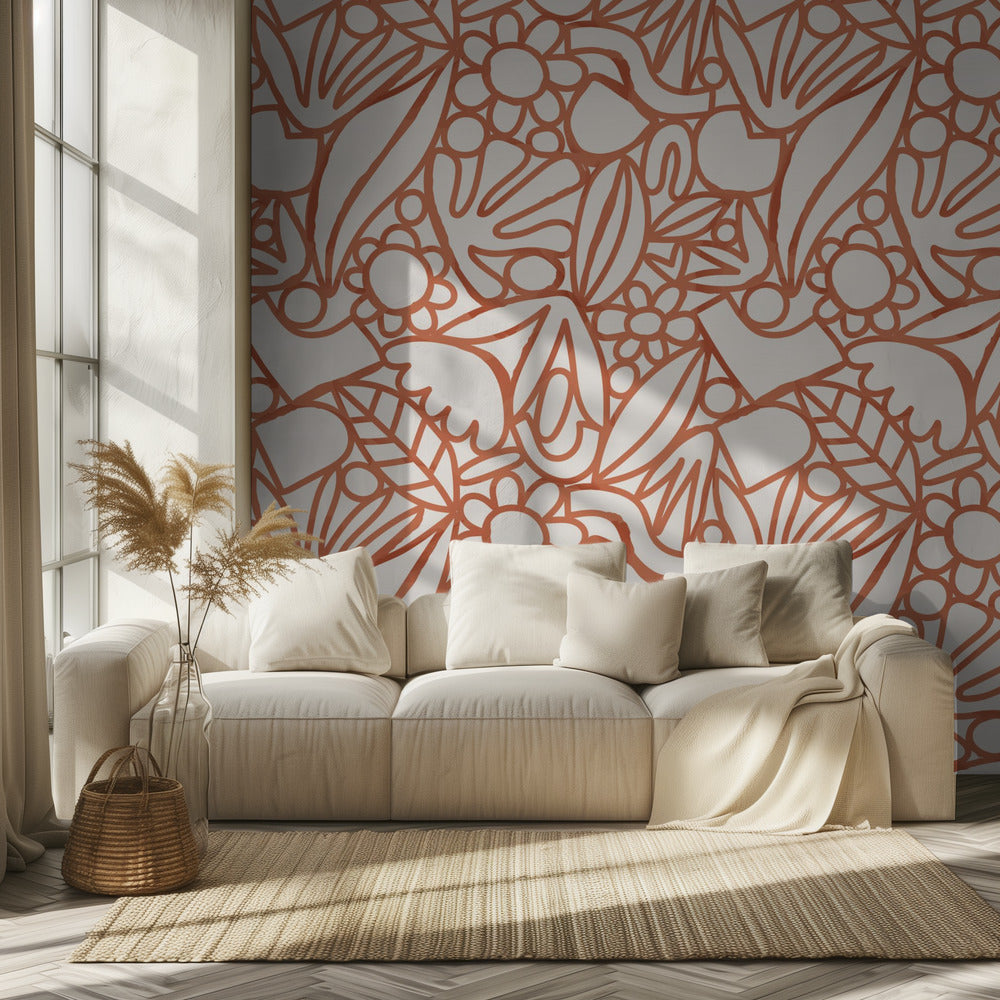 Floral Harmony | Wallpaper