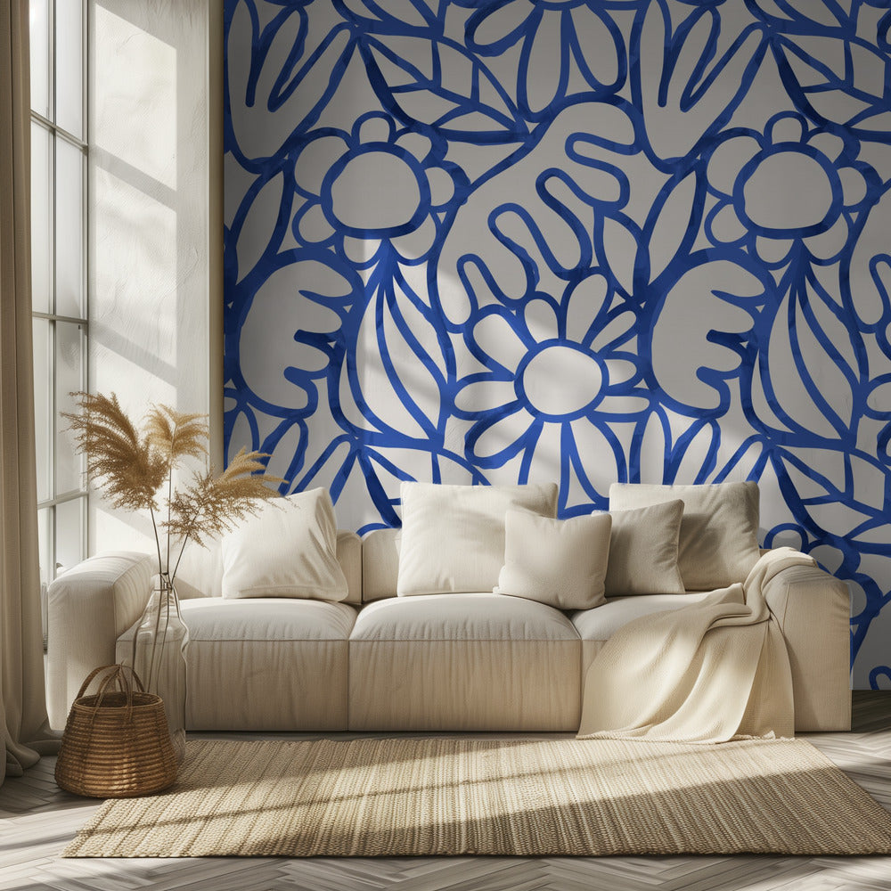 Floral Harmony Maze | Wallpaper