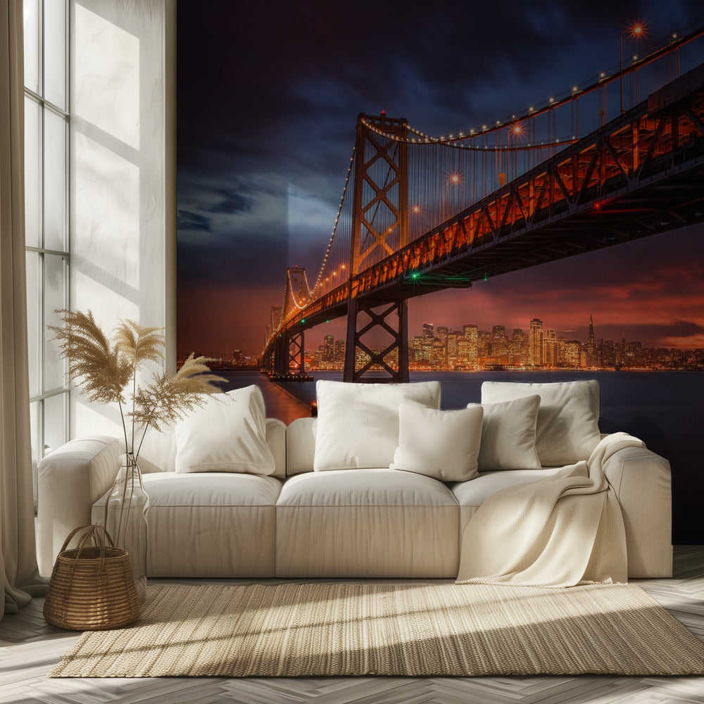Bay Bridge at Night | Wallpaper