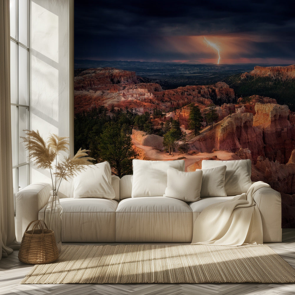 Lightning over Bryce Canyon | Wallpaper