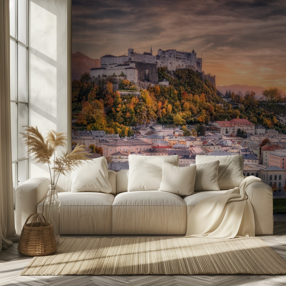 Salzburg in Fall Colors | Wallpaper