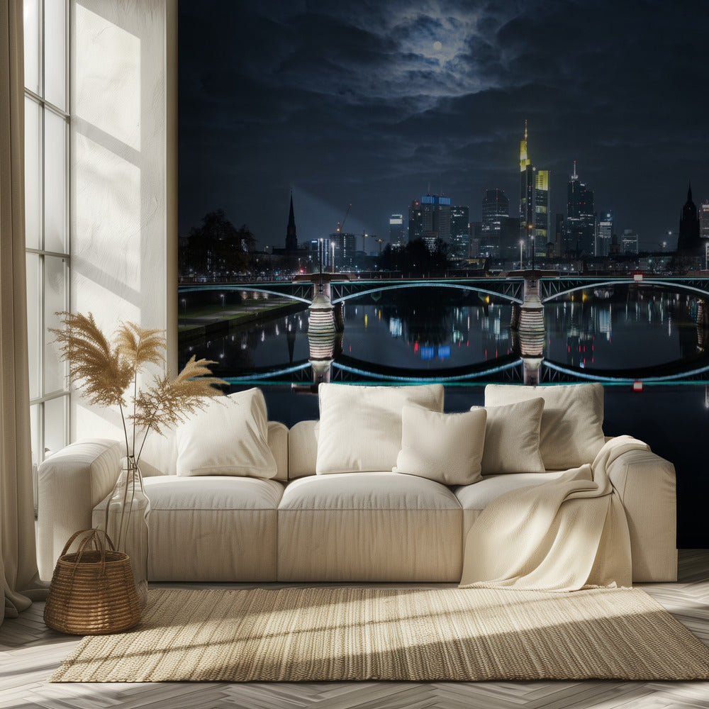 Frankfurt at Full Moon | Wallpaper