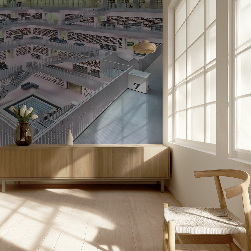 Stadtbibliothek Stuttgart inner space I | Wallpaper