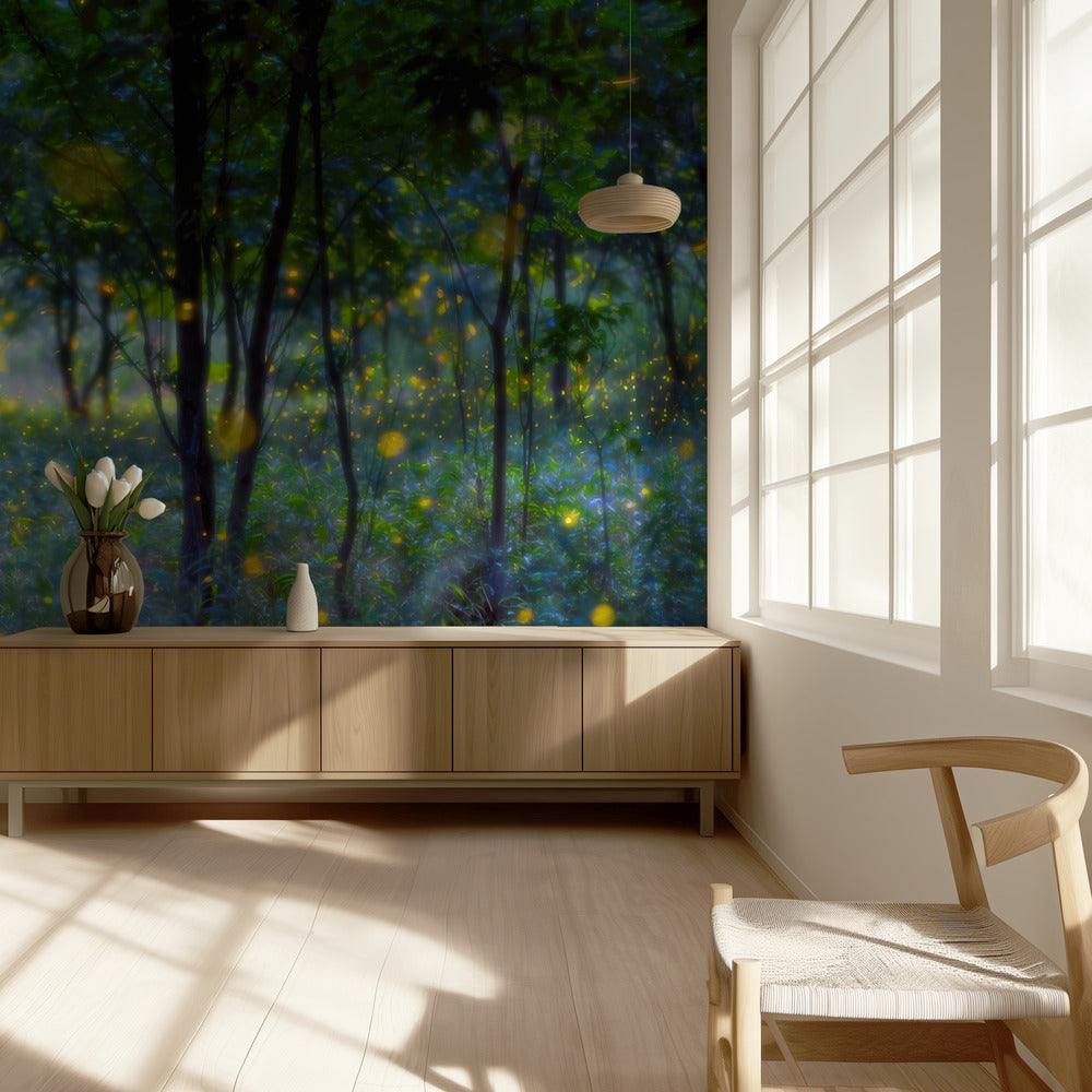 Magic fireflies | Wallpaper