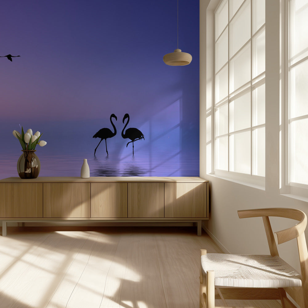 Flying Flamingo | Wallpaper