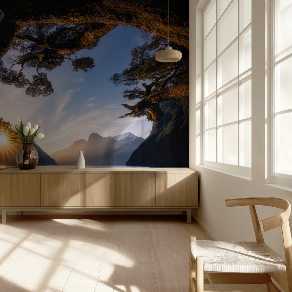 Sunny Day in Milford Sound | Wallpaper