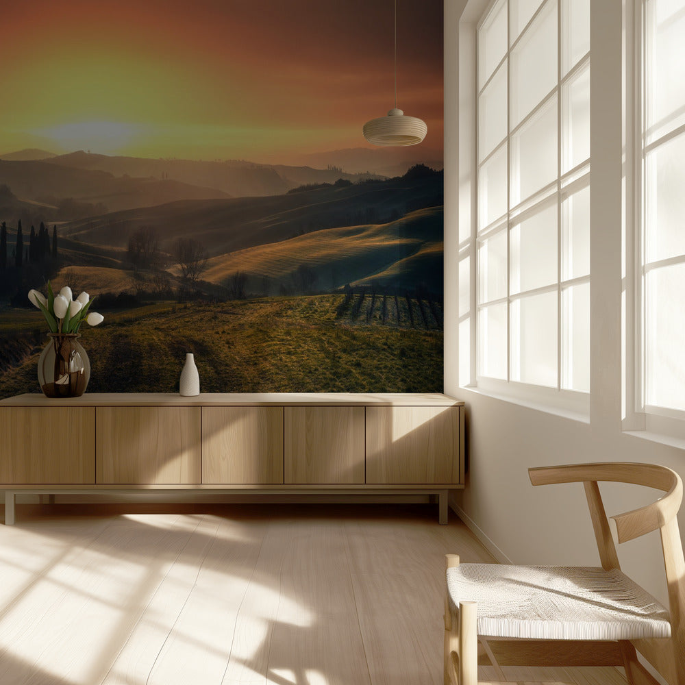 Val d'Orcia in the morning | Wallpaper
