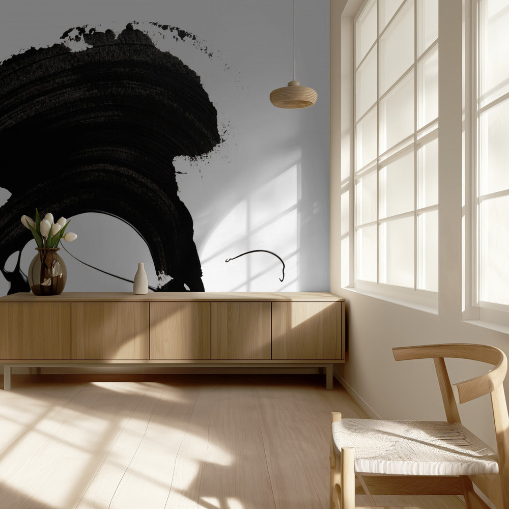 Black Abstract Stroke | Wallpaper