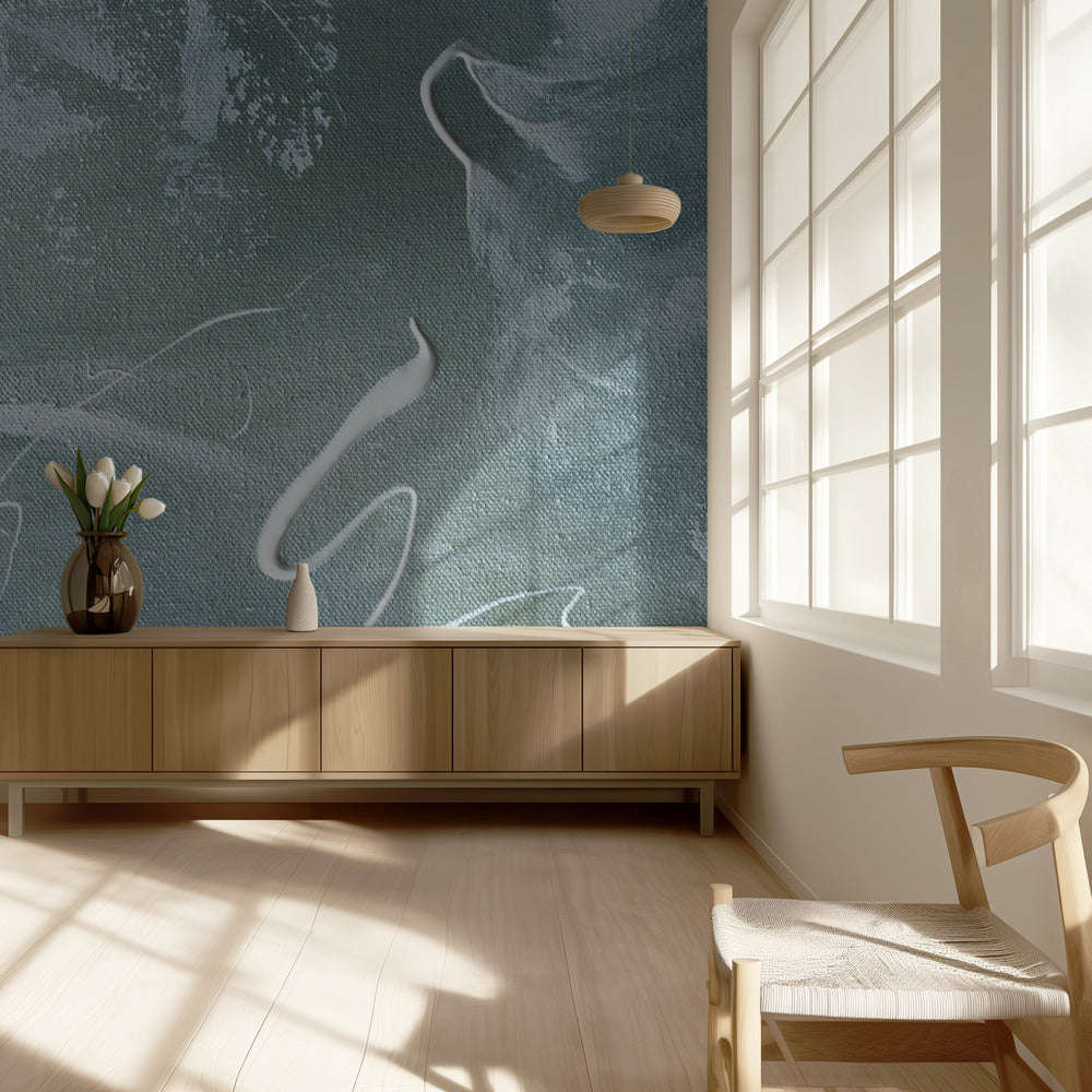 Green and White Acrylic | Wallpaper