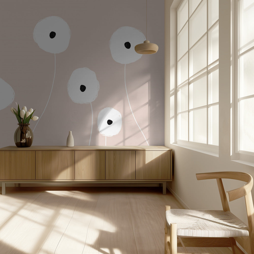 Scandi Flowers | Wallpaper