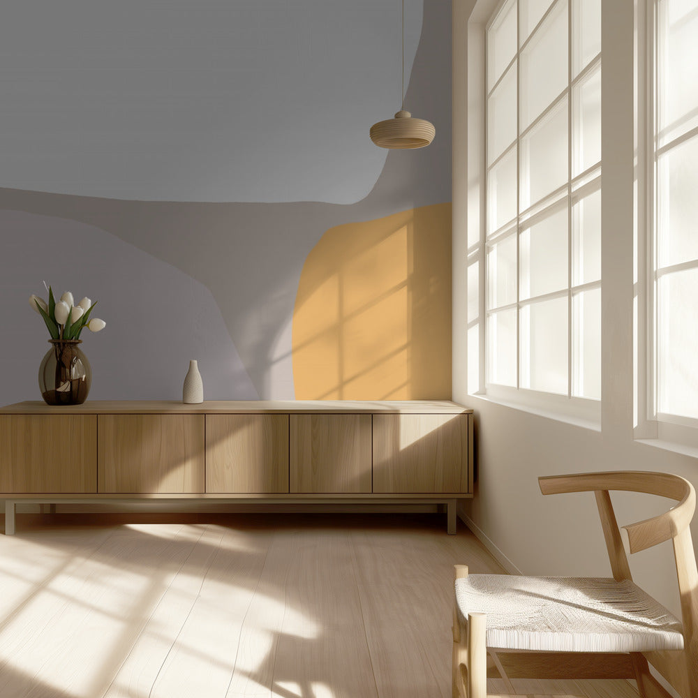 Soft Geometric Harmony | Wallpaper