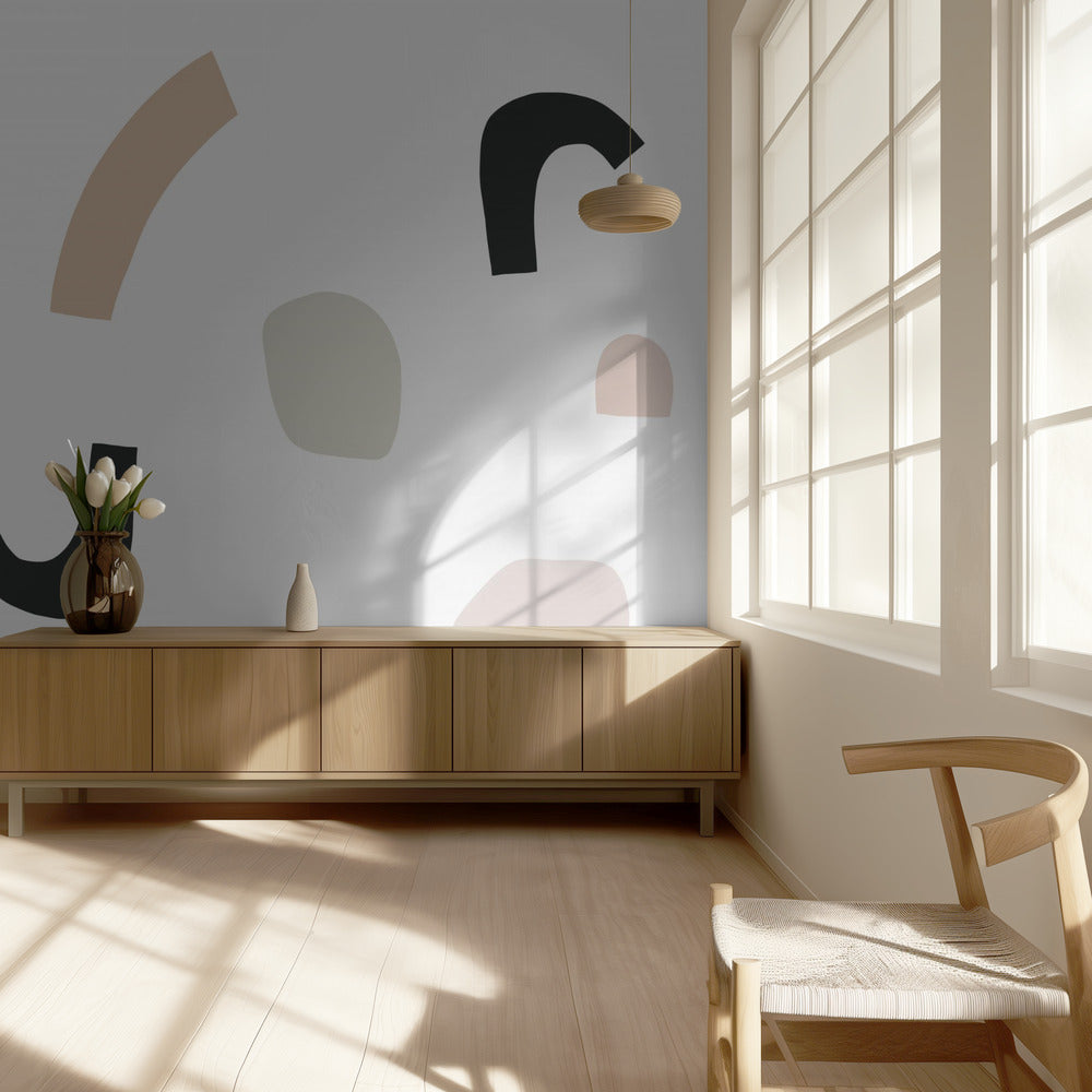 Organic Shapes and Neutral Tones | Wallpaper