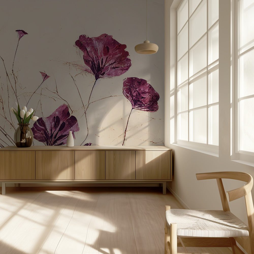 Crimson Bloom Dance | Wallpaper