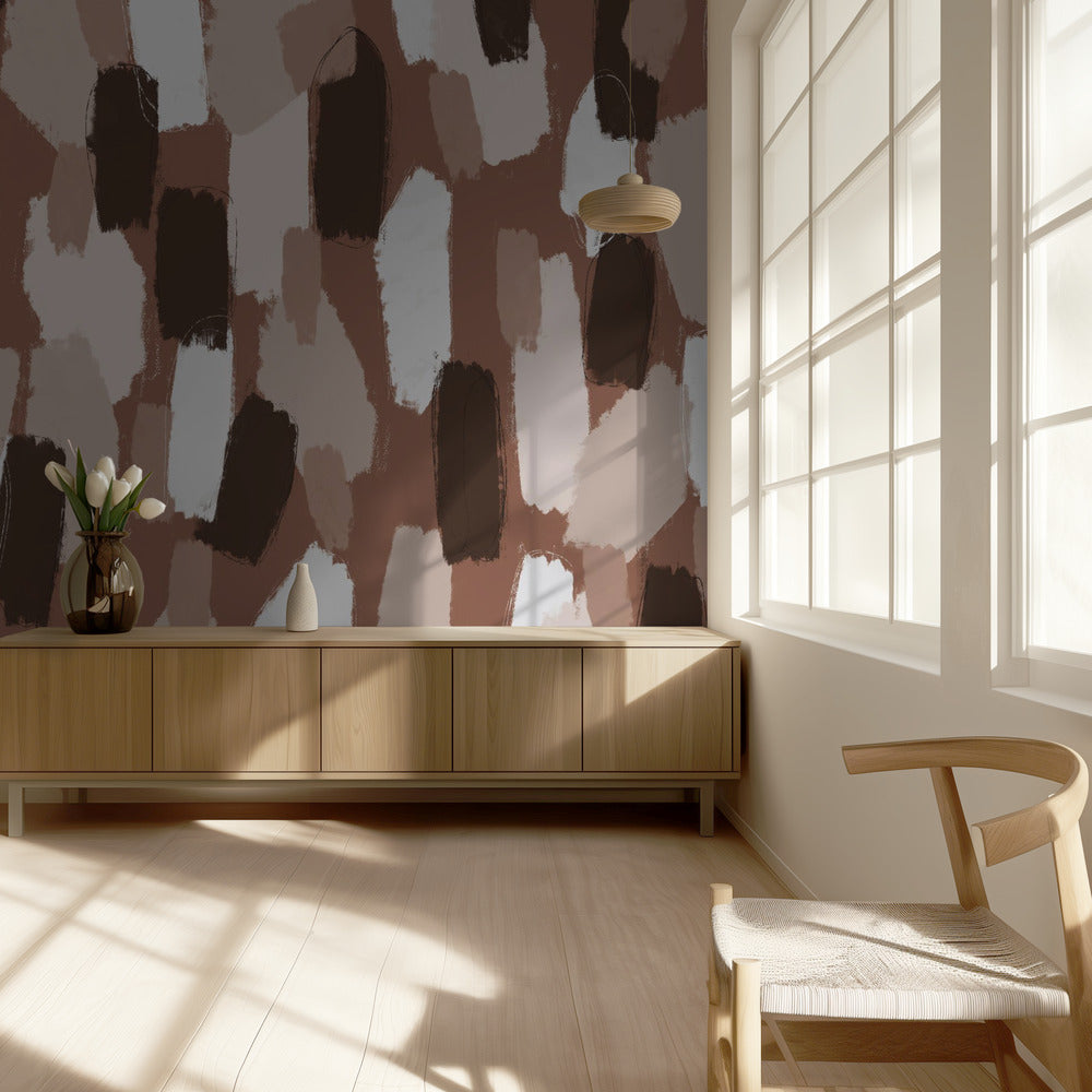 Earthy Brushstrokes | Wallpaper