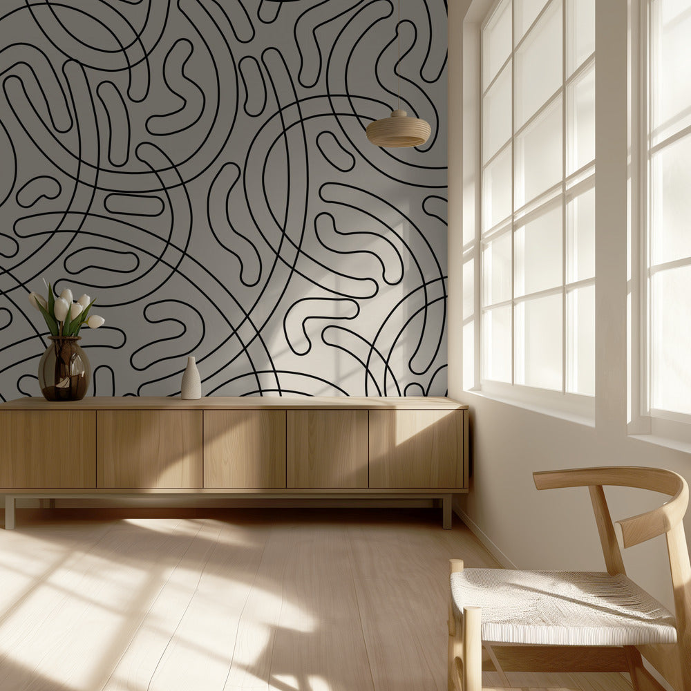 Loopy Labyrinth Lines | Wallpaper