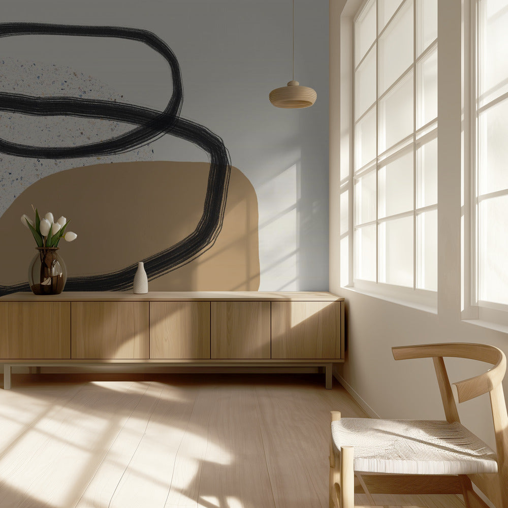 Organic Shapes And Earthy Tones | Wallpaper