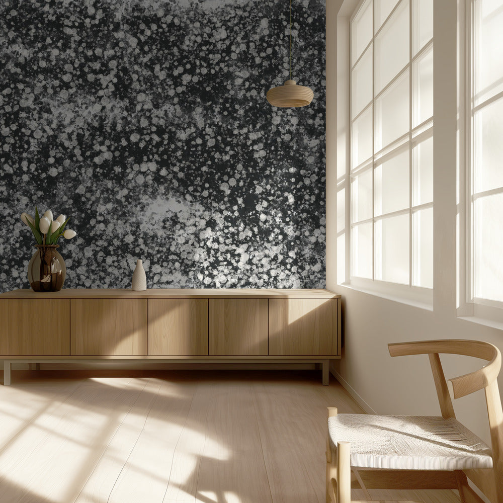 Monochromatic Splatter Pattern | Wallpaper