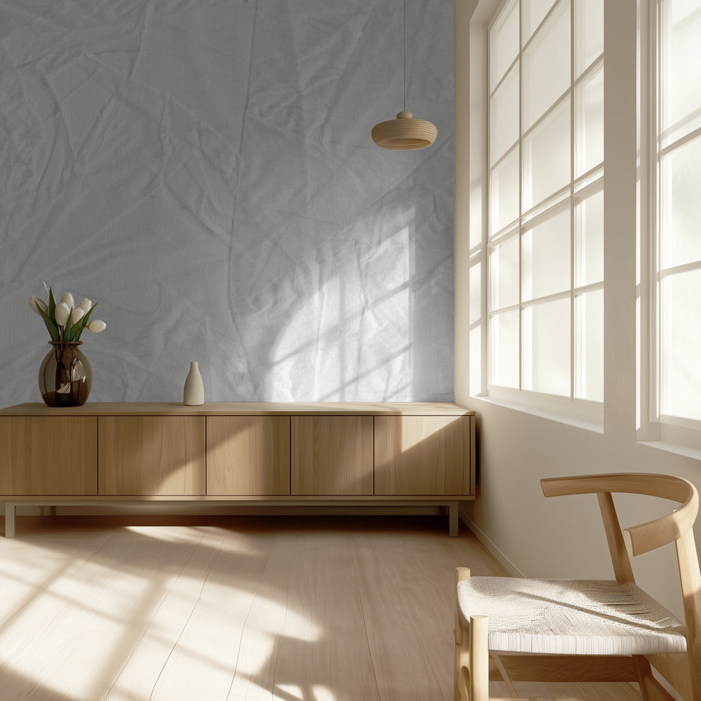 White Canvas Resembling Crumpled Paper | Wallpaper