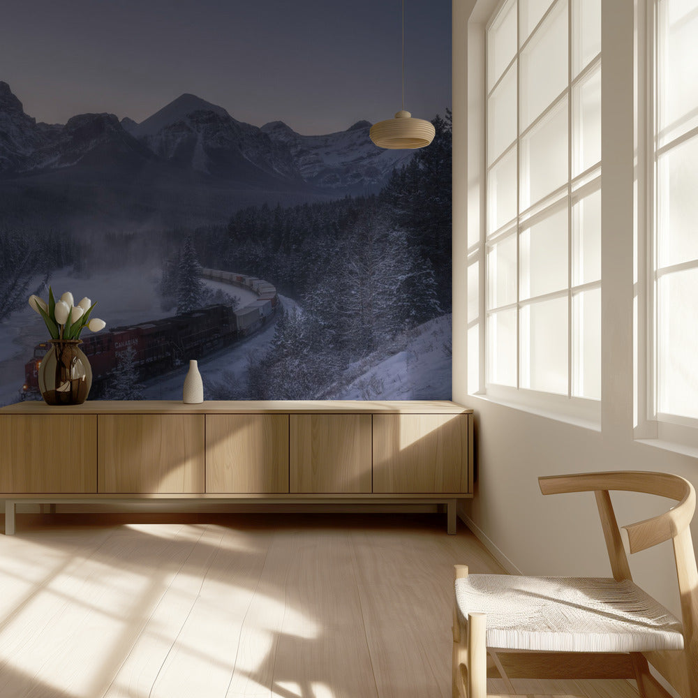 The Train in Snow. | Wallpaper