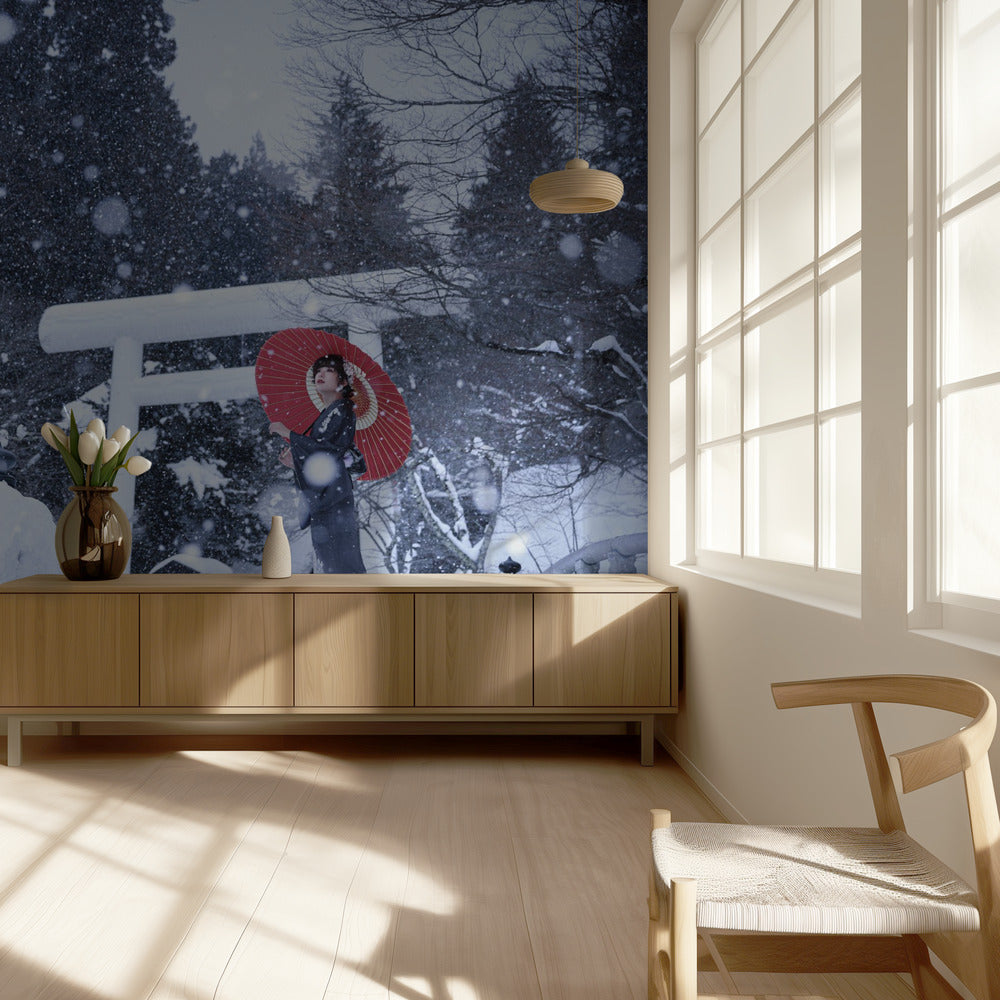 Winter shrine in japan | Wallpaper