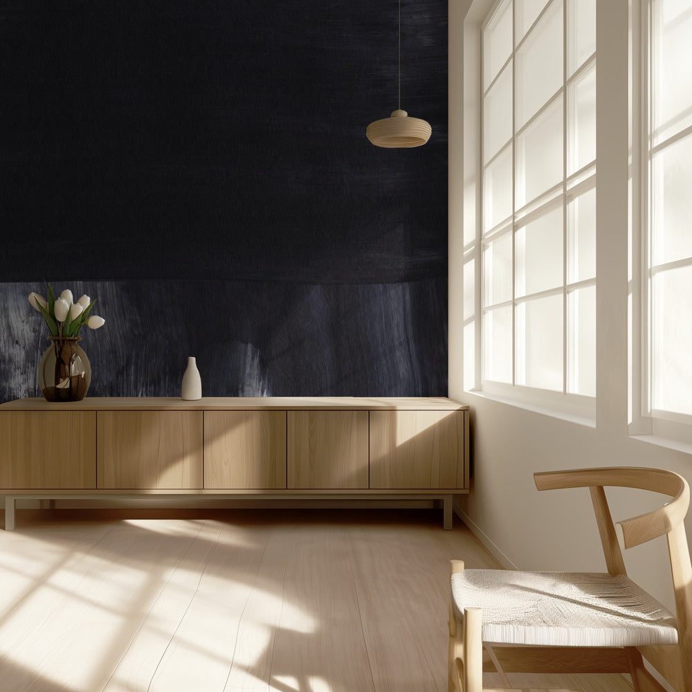 Monochrome Tones With Sweeping Brushstrokes | Wallpaper