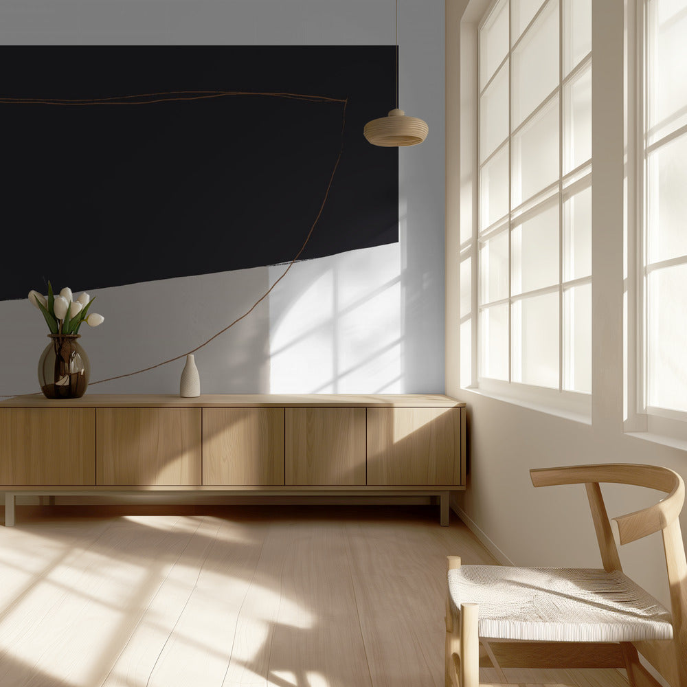 Curved Abstract Harmony | Wallpaper