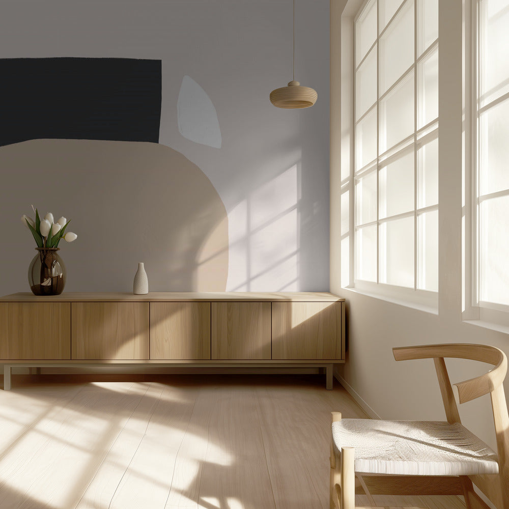 Geometric Shapes In Neutral Tones | Wallpaper