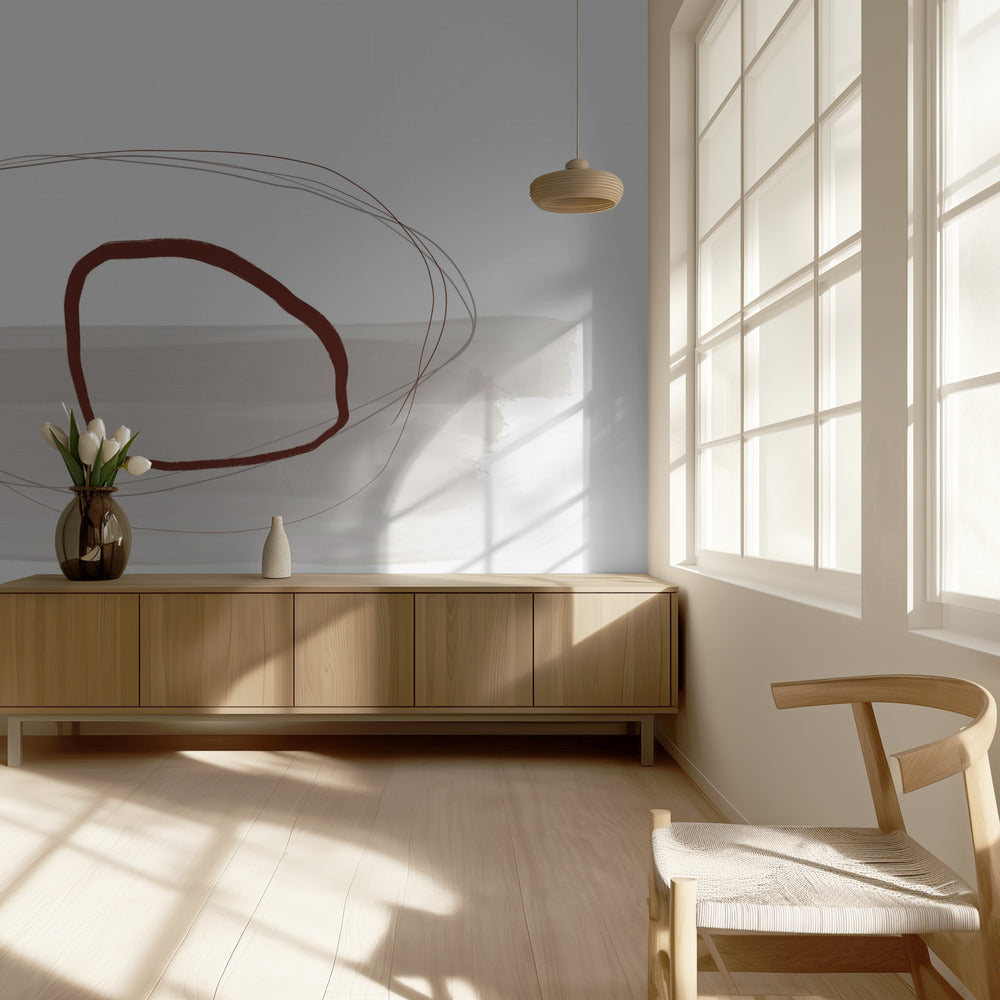 Minimalist Composition With Intersecting Lines | Wallpaper