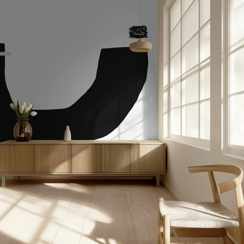 Black Geometric Shapes | Wallpaper