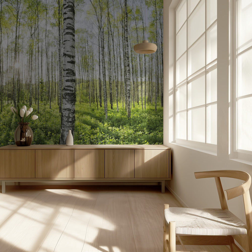 Spring in the Birch Forest | Wallpaper