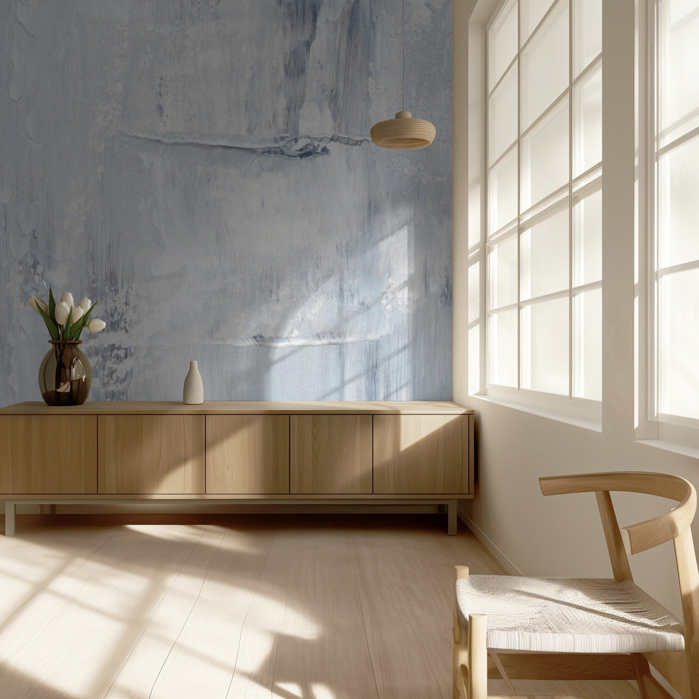 Brushstrokes In Soft Gray And White Tones | Wallpaper