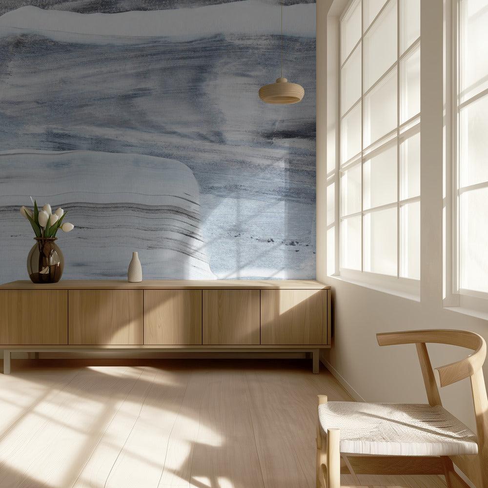 Black And White Brushstrokes | Wallpaper