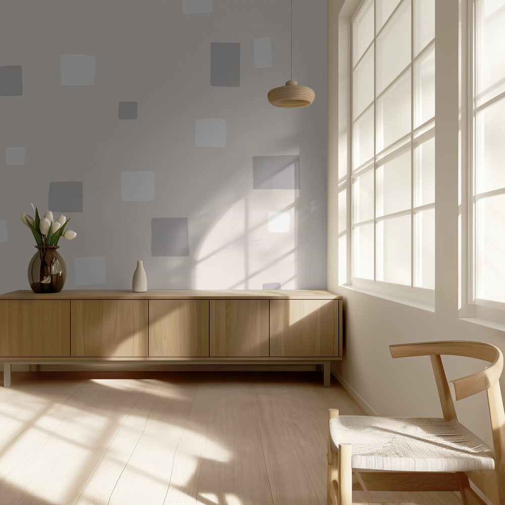 Gray And White Squares | Wallpaper