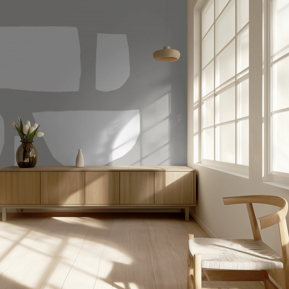 Minimalistic White Shapes | Wallpaper